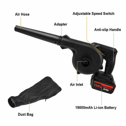 Portable Rechargeable Cordless Yard Leaf Blower