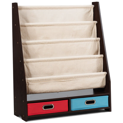 Childrens Storage Bookcase Toy Shelf Unit
