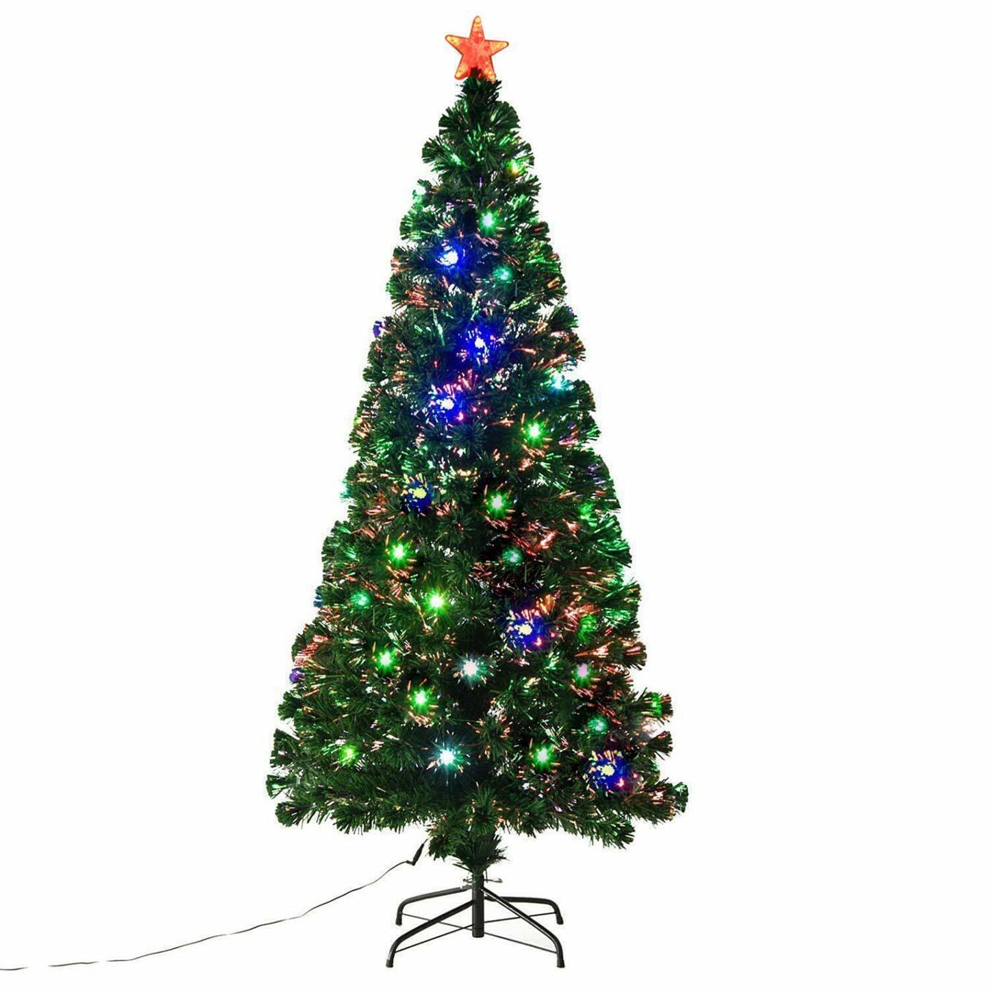 Tall Deluxe Pre-Lit Artificial Christmas Tree