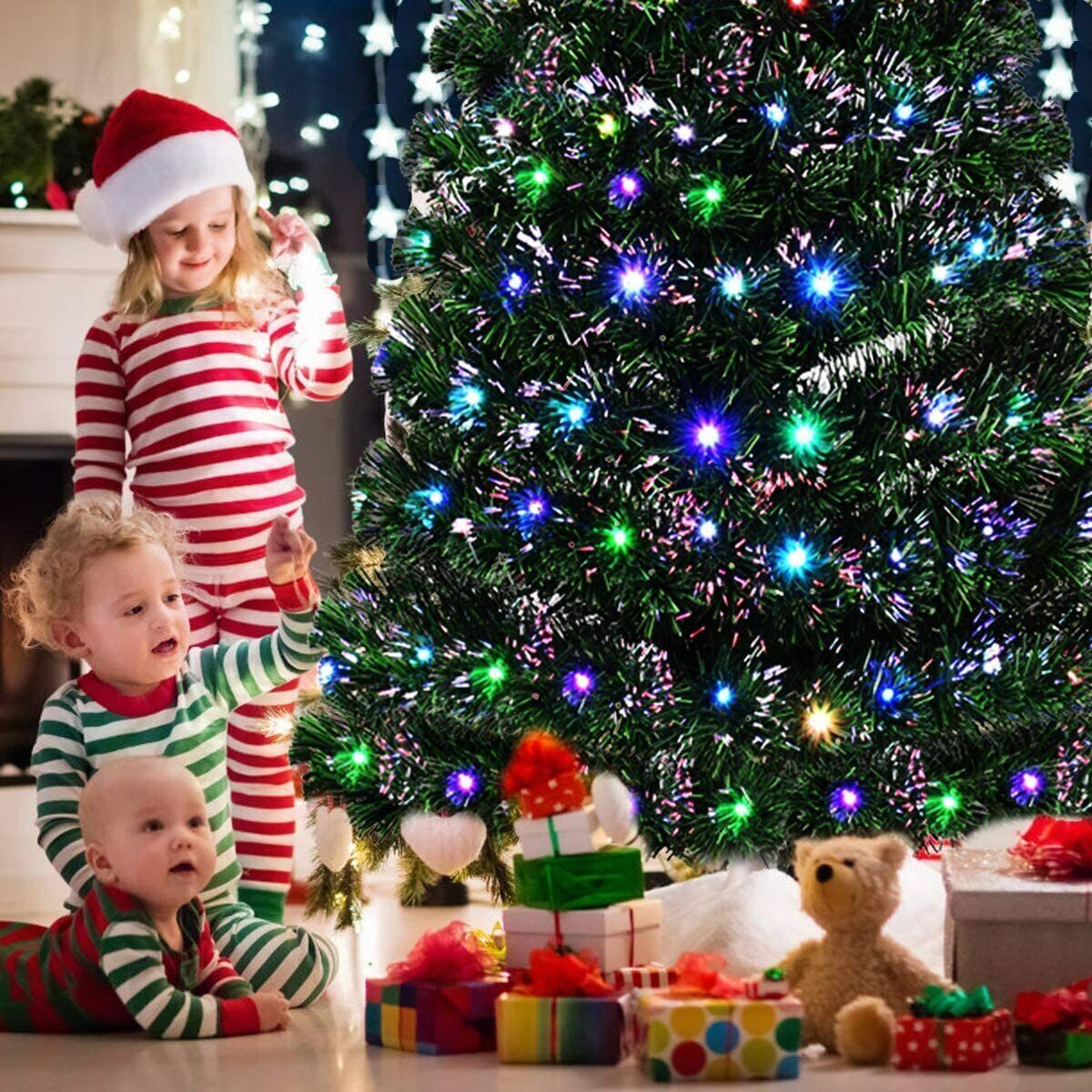 Tall Deluxe Pre-Lit Artificial Christmas Tree