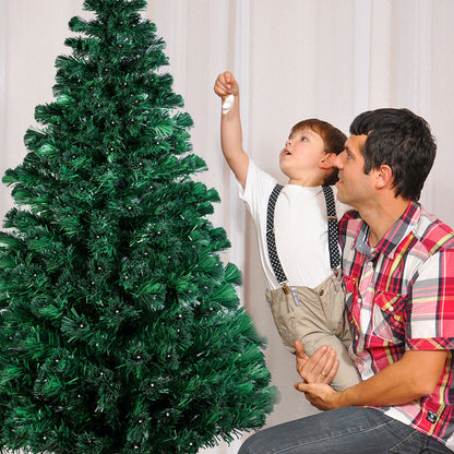 Tall Deluxe Pre-Lit Artificial Christmas Tree