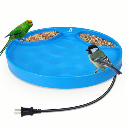 Warm Outdoor Solar Bird Bath for Garden Patio