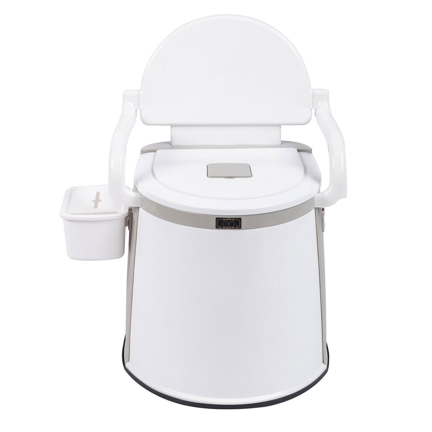 Compact Folding RV Camping Toilet with Support Handles