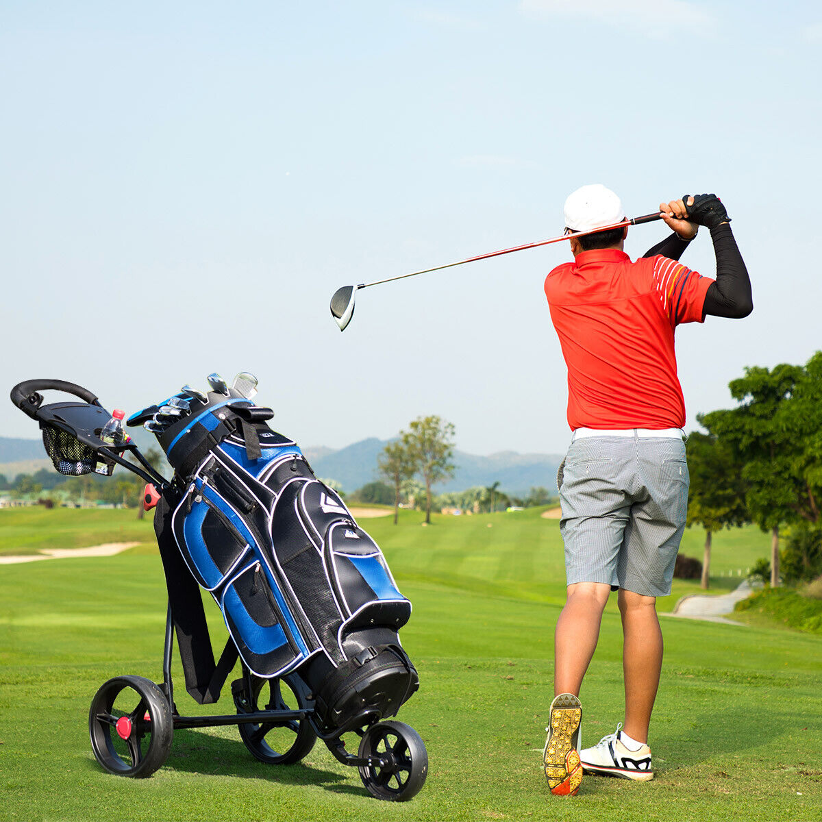 Durable Golf Trolley Cart with Wheels