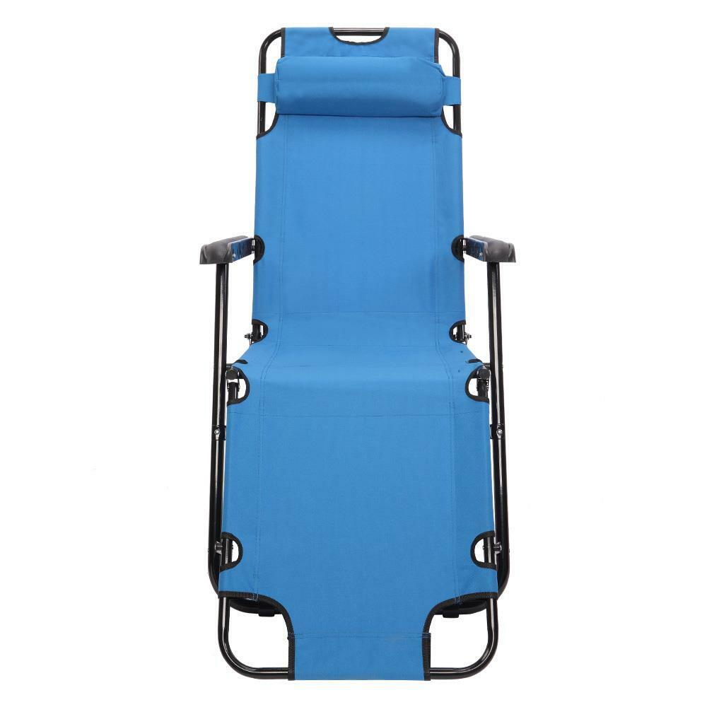 Sturdy Compact Folding Outdoor Beach Recliner Chair
