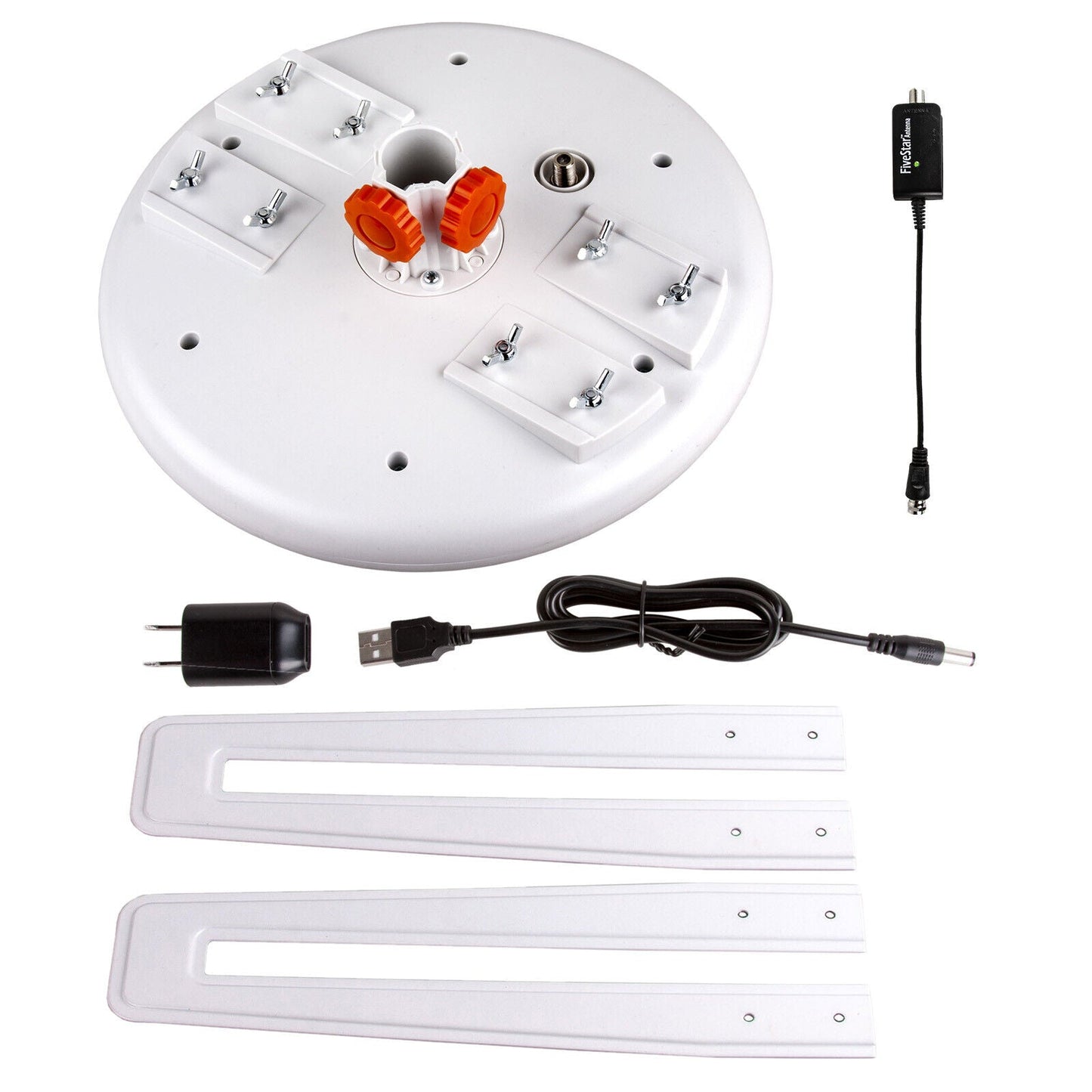 HD TV Antenna with Amplifier – Outdoor Indoor 360 Degree Signal Booster