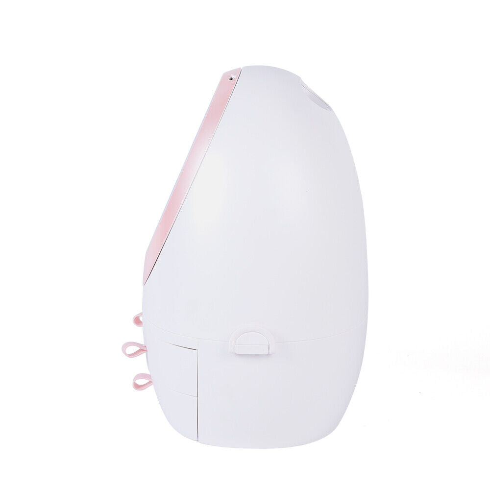 Travel Compact LED Makeup Mirror Organizer Case