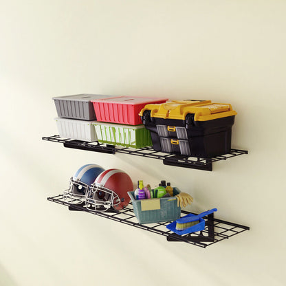 Heavy Duty Garage Wall Shelf Storage Rack 2 Piece