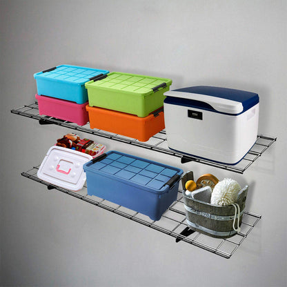 Heavy Duty Garage Wall Shelf Storage Rack 2 Piece - Halri