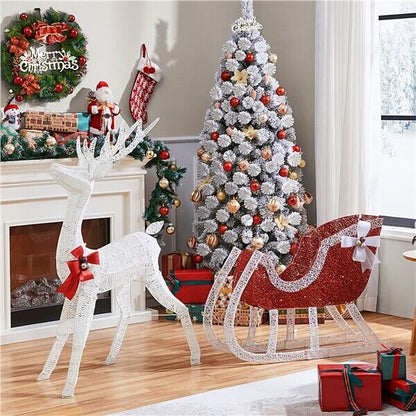 Giant Holiday Christmas Sleigh Outdoor Decor