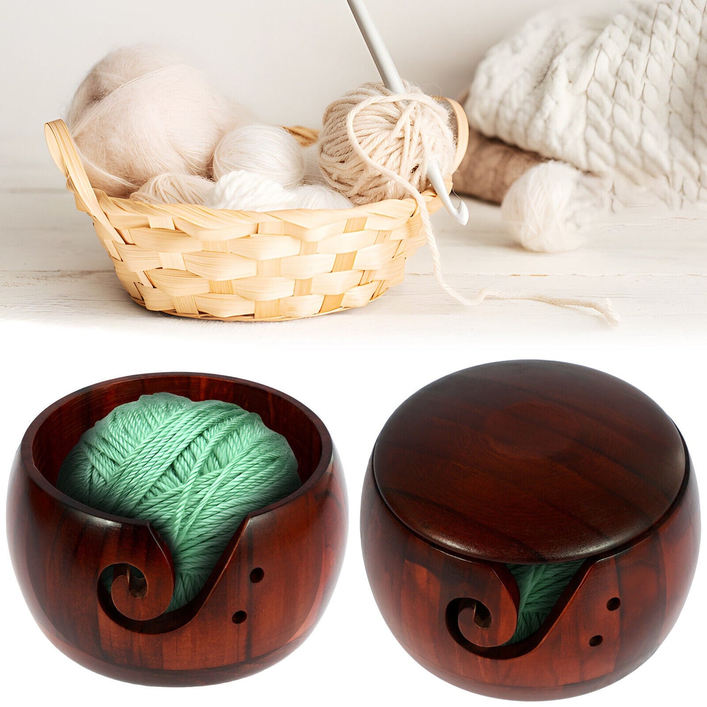 Handmade Knitting Storage Basket