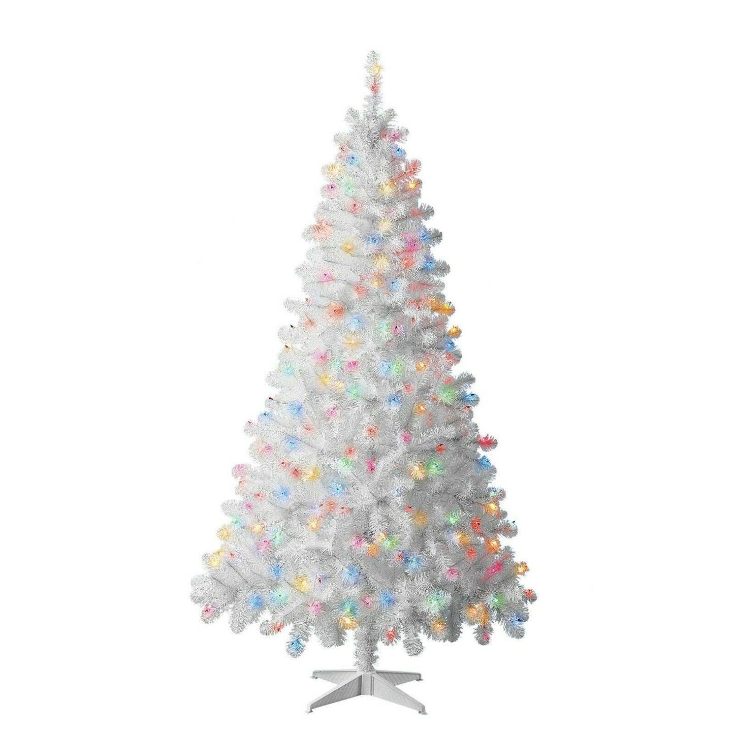 Christmas Tree 6.5 ft With 300 Pre-Strung Mini Lights, Stand Included - Until Times Up