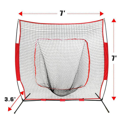 Baseball and Softball Hitting and Throwing Net - Until Times Up
