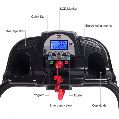 Folding Treadmill Electric Motorized Power Running Jogging Fitness Machine - Until Times Up