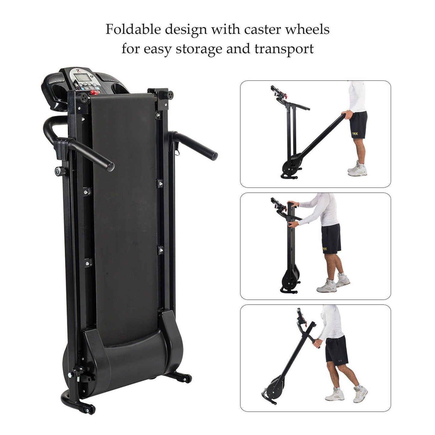 Folding Treadmill Electric Motorized Power Running Jogging Fitness Machine - Until Times Up