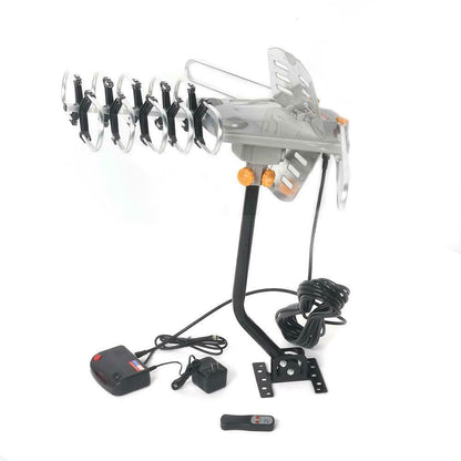 Long Range Outdoor TV Antenna with Motorized Rotation