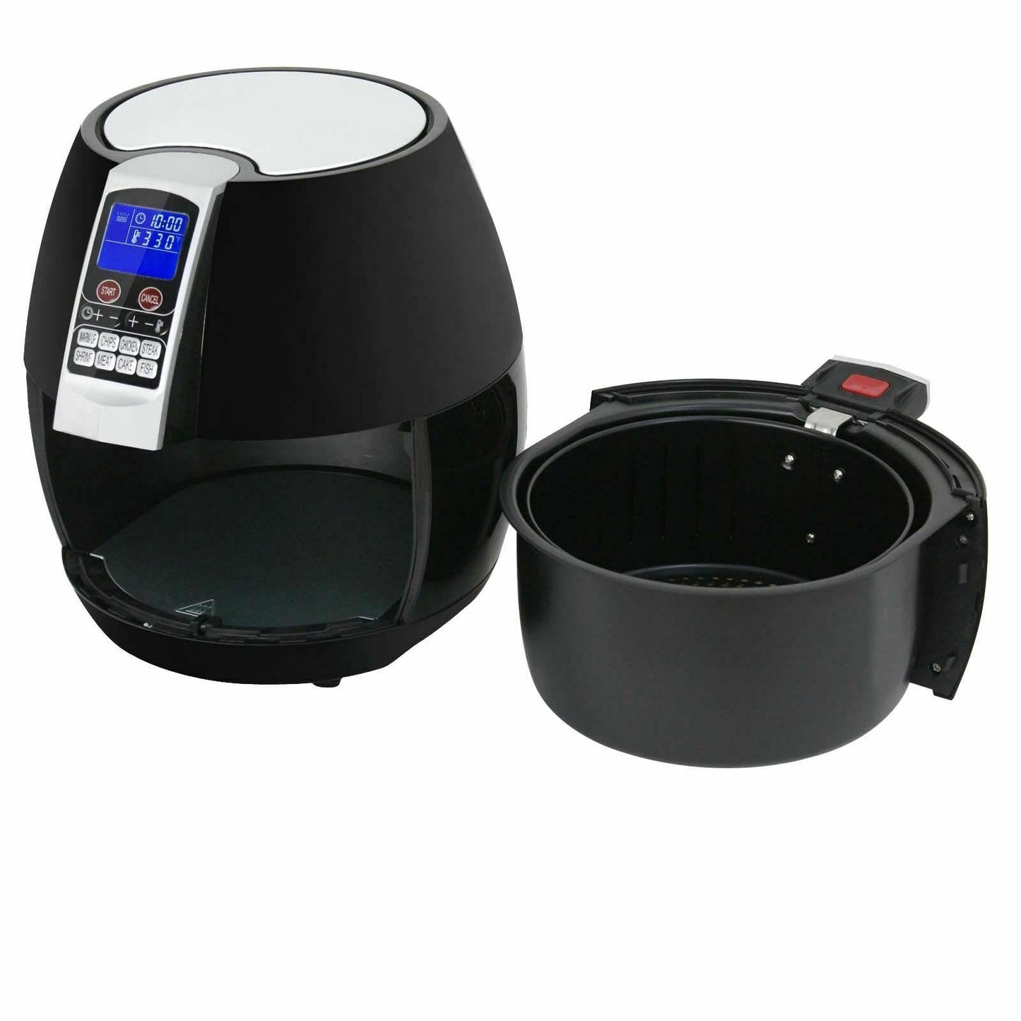 1500W LCD Electric Air Fryer With 8 Cooking Presets, Temperature Control and Timer - Until Times Up