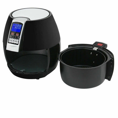 1500W LCD Electric Air Fryer With 8 Cooking Presets, Temperature Control and Timer - Until Times Up