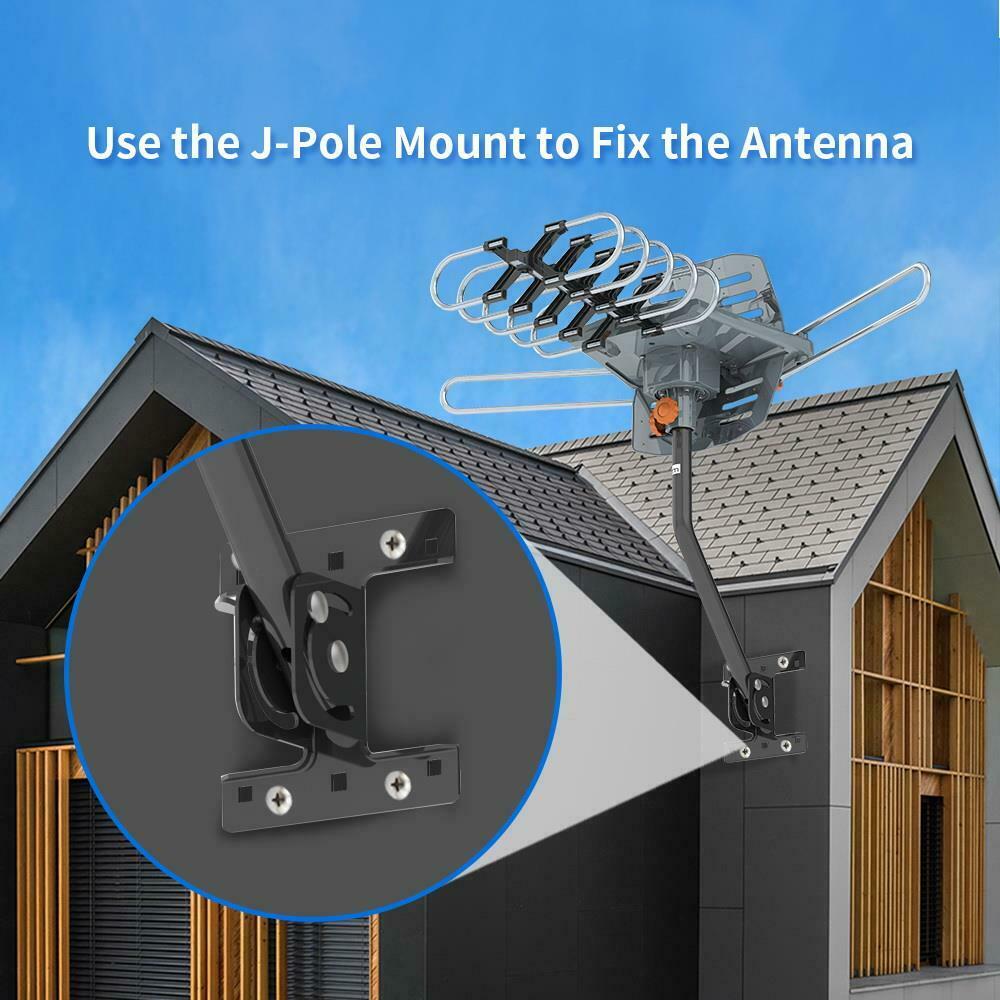 Long Range Outdoor TV Antenna with Motorized Rotation