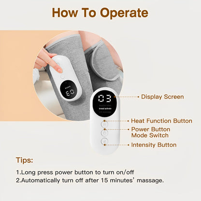 Professional Leg Compression Massage Tool With Heat Therapy