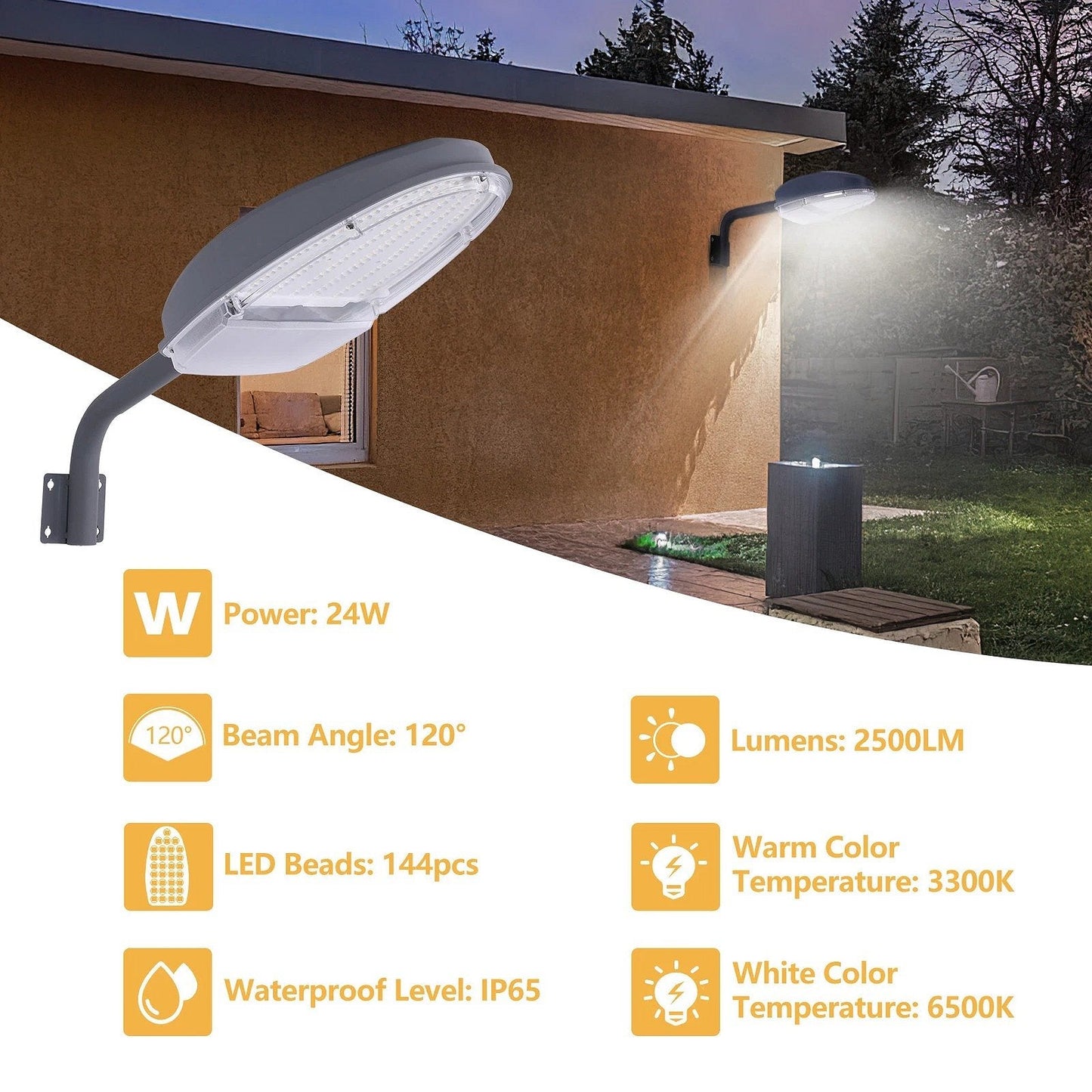 Bright Solar Powered Street Lamp