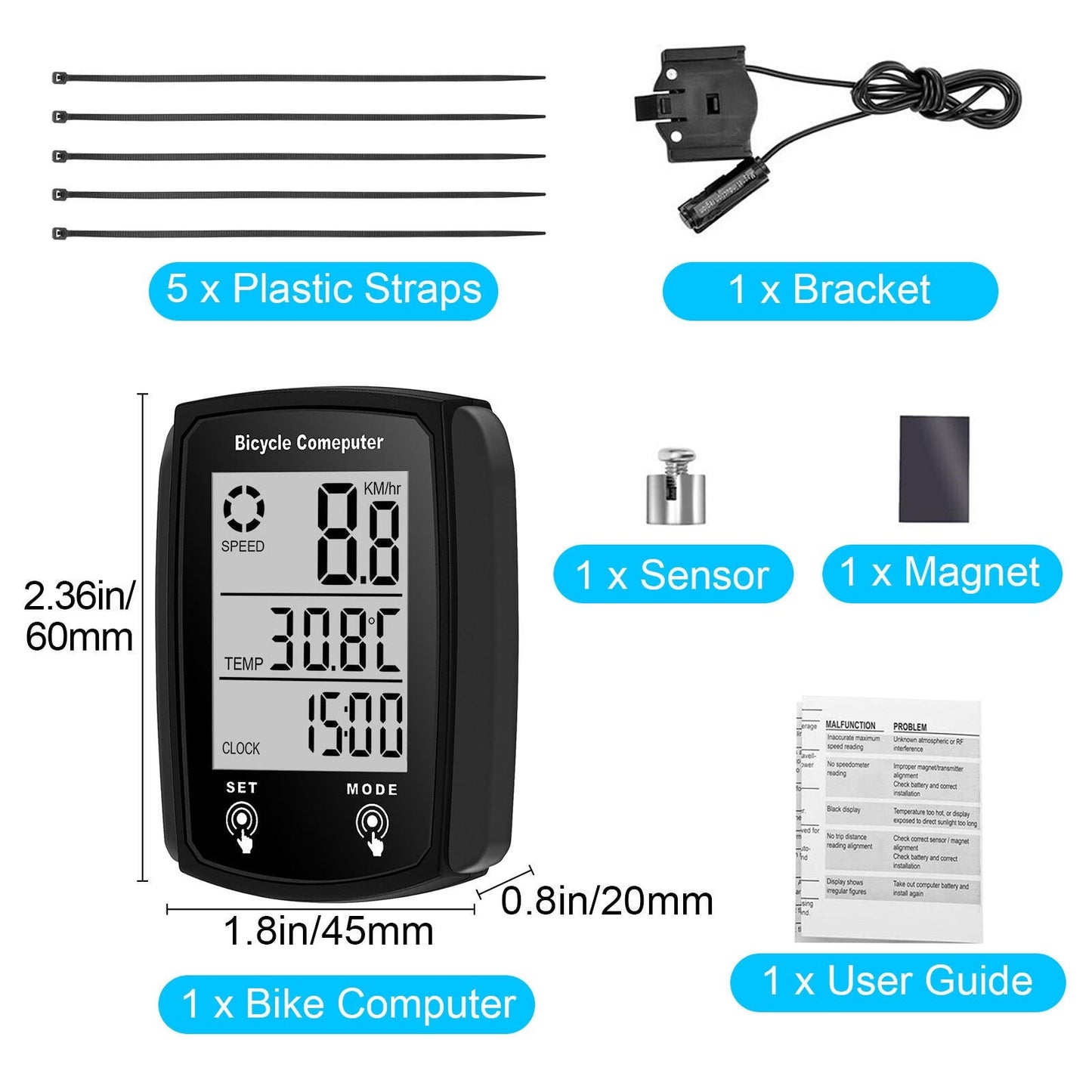 Wireless Bicycle Speed Meter