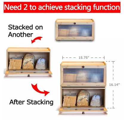 Large Kitchen Counter Bread Storage Box