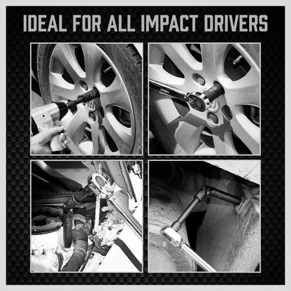 Complete 19 Piece Impact Socket Driver Set