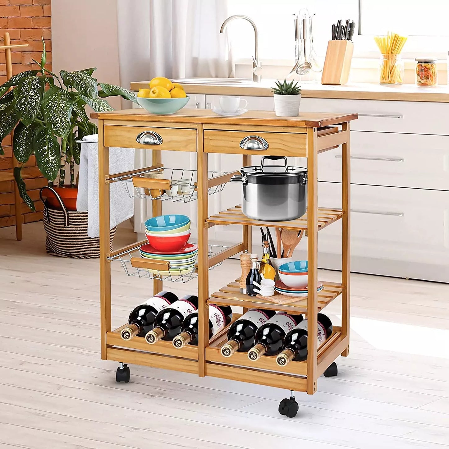 Portable Kitchen Storage Carts - Halri
