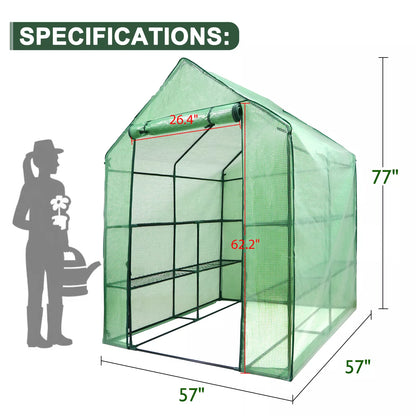 Large 8 Tier Collapsible Garden Greenhouse