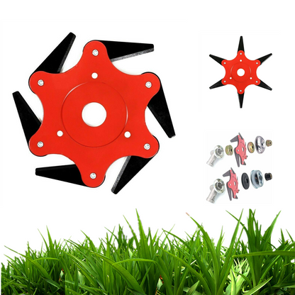 Heavy Duty Steel Weed Trimmer Cutting Blade Attachment