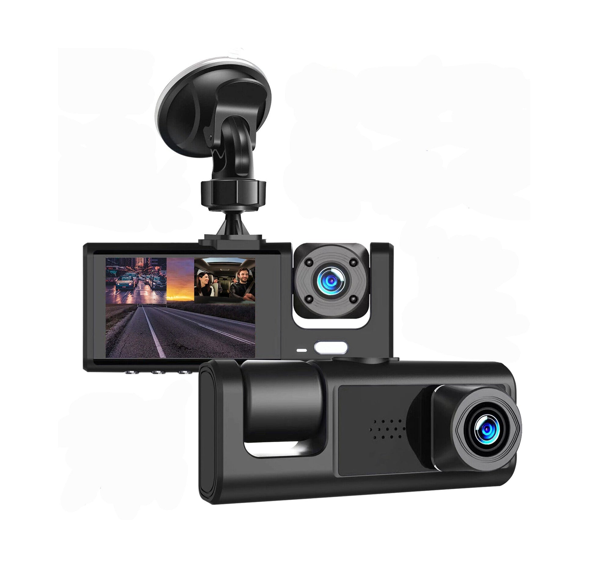 Dual Lens Car Dashboard Camera - Halri