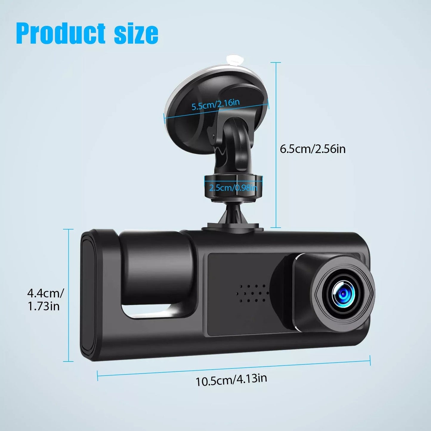 Dual Lens Car Dashboard Camera