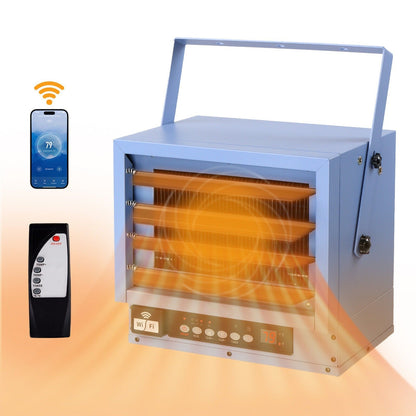 Powerful Wall Mount Garage Space Heater for Quick Warmth - Halri