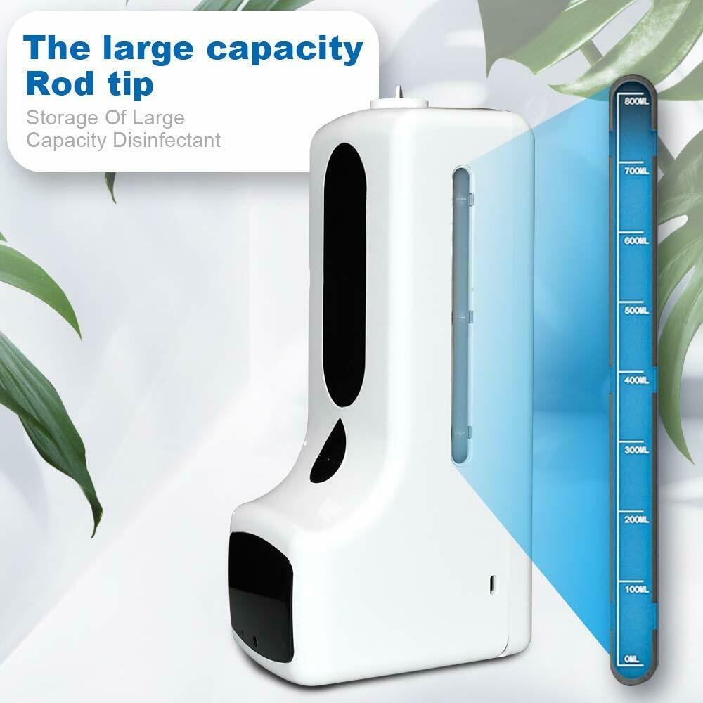 Contactless Hand Sanitizer Station with Thermometer and Stand