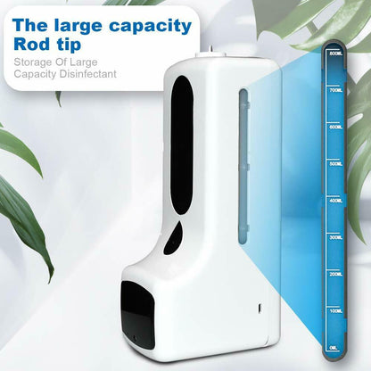 Contactless Hand Sanitizer Station with Thermometer and Stand