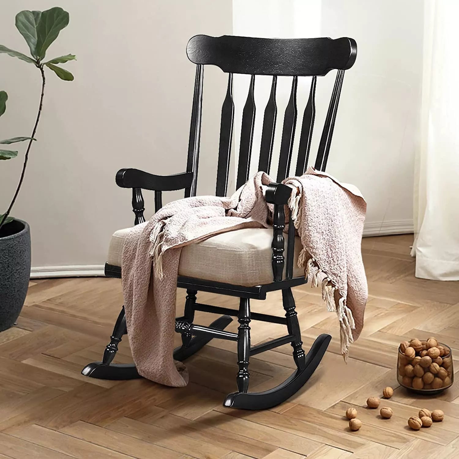 Comfortable Wooden Rocker Chair - Halri