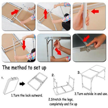 Compact Lightweight Folding Table for Home and Patio