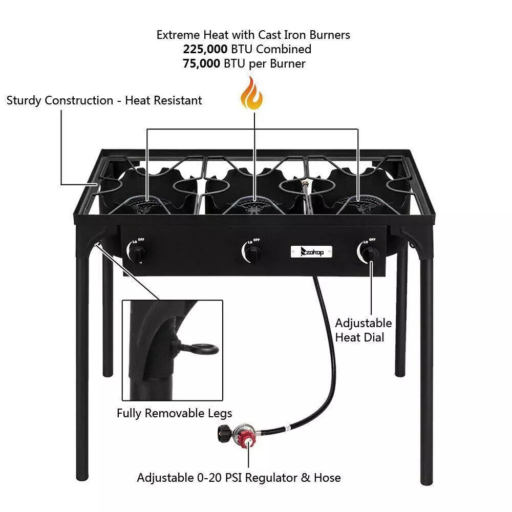 Compact Outdoor Gas Camping Stove