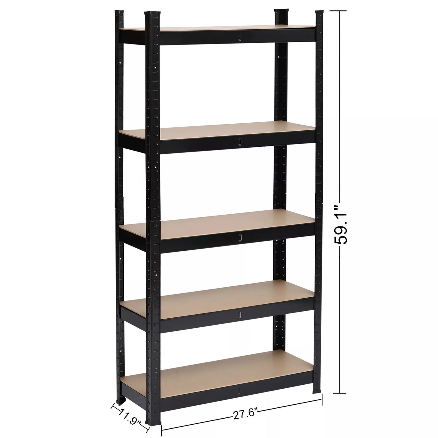 Space Saving 5-Level Garage Storage Shelves