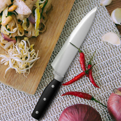 Compact Kitchen Knife Set with Sharpener