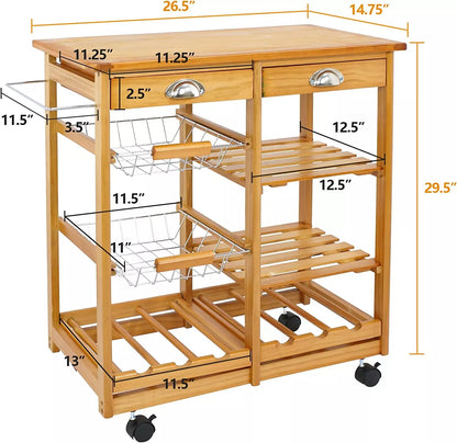 Portable Kitchen Storage Carts