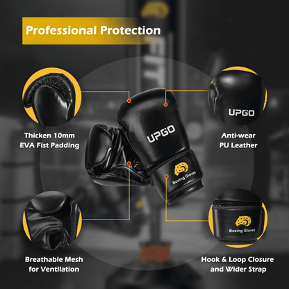 Large Heavy Duty MMA Punching Bag With Free Gloves