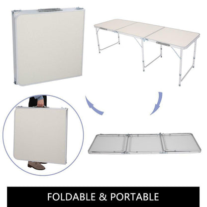 Compact Lightweight Folding Table for Home and Patio