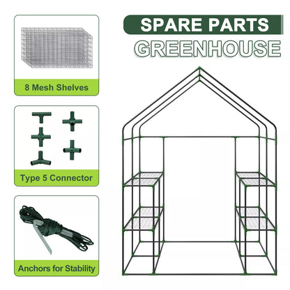 Large 8 Tier Collapsible Garden Greenhouse