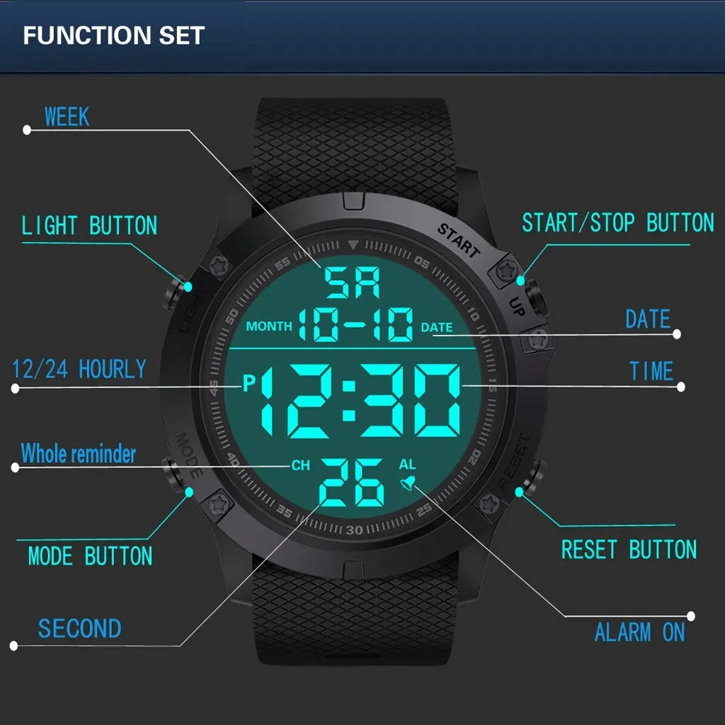 Durable Athletic Water Resistant Men's Watch