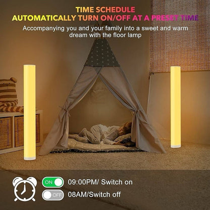 Space Saving Dual Floor Lamps for Home