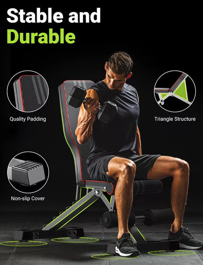 Foldable Fitness Bench Incline Decline Workout