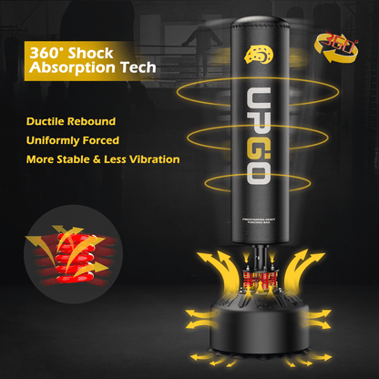 Large Heavy Duty MMA Punching Bag With Free Gloves