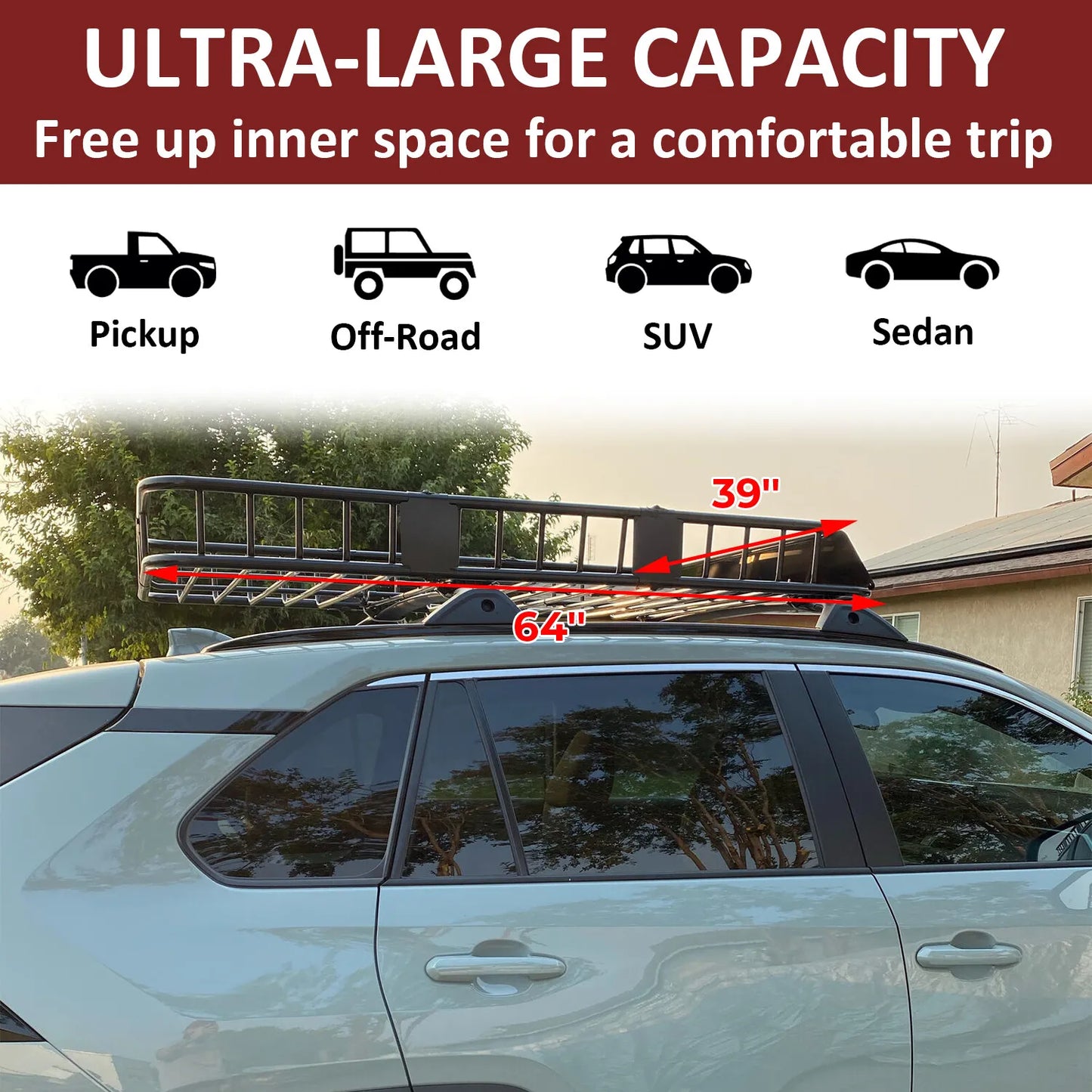 Heavy Duty Luggage Carrier Rack